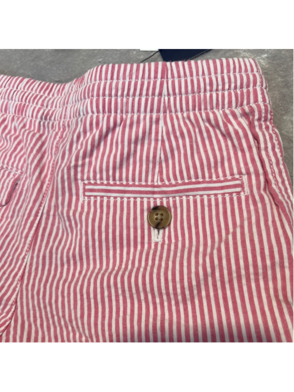 Boys Polo Ralph Lauren Striped Seersucker Shorts Size 4 Stretch Classic Pink - Picture 7 of 7
